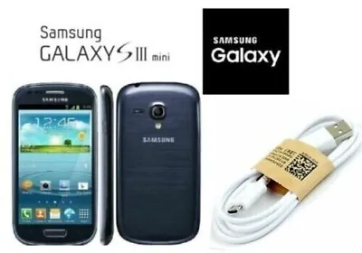 Samsung Galaxy S3 Mini GT-I8190 8GB Unlocked Blue Smartphone NEW • £28.50