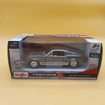 NEW Maisto Premiere DC Gray 1967 Ford Mustang GT 1:24  • $8.46