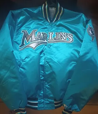 Vintage Starter Miami Marlins MLB Jacket Teal Men’s Extra Large • $190