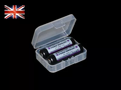 2x Ampsplus 14500 1000mAh 3.7V Battery Protected Lithium Rechargeable Batteries • £12.99