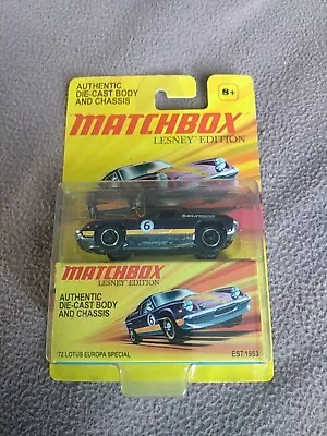 2011 Matchbox Lesney Edition '72 Lotus Europa Special 1:64 MIB New • $20.76