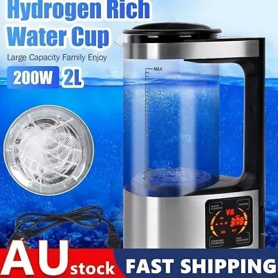 2L Electric Hydrogen Rich Alkaline Water Ionizer Generator Machine For Home 220V • $87.99