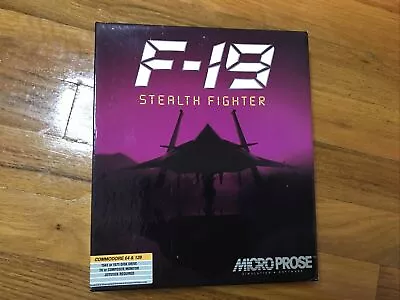 F-19 Stealth Fighter (Commodore 64 1988) • $18.99