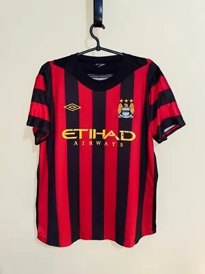 Manchester City Away Football Shirt 2011 - 2012 Mens Jersey Silva David • $49.99