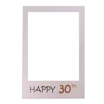 Happy 18/30/40/50/60th/70/80th Birthday Frame Photo Booth Props Sash Party Decor • £3.69