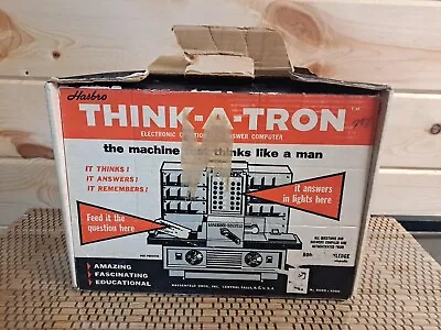 Vtg Original 1960’s Hasbro Think-A-Tron Question Answer Computer Game.  • $50