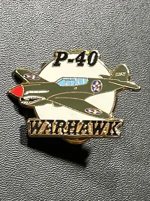 P-40 Warhawk Fighter Lapel Hat Pin Ww 2 Us Army Air Corps Pilot Wing Air Force • $9.99