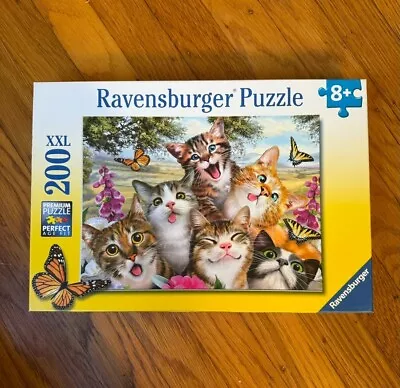 FRIENDLY FELINES Ravensburger 200 XXL Pc Jigsaw Puzzle Rare 2017 Rare • $15