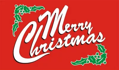 Merry Christmas Flag Banner New 3x5 Feet Polyester Double Sided • $9.95