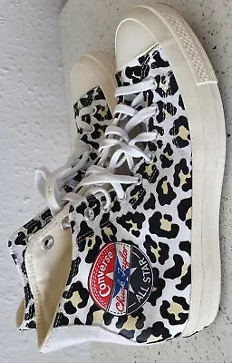 Converse Chuck Taylor All Star High-Top Leopard 🐆  Print Sneaker Size UK 8.5 • £30