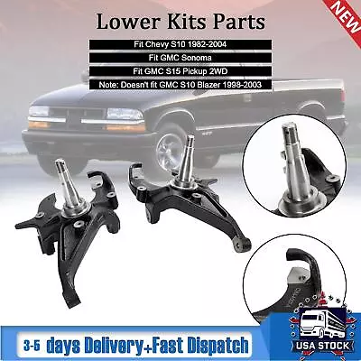 2  Drop Front Spindles Fit Chevy S10 1982-2004 Fit GMC S15 Sonoma Lowering Kit A • $129.63