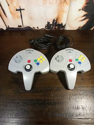 2 Nintendo SuperPad 64 Performance Controller Gray N64 Tightstick As Is Untested • $10