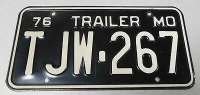 1976 Missouri Trailer License Plate • $4