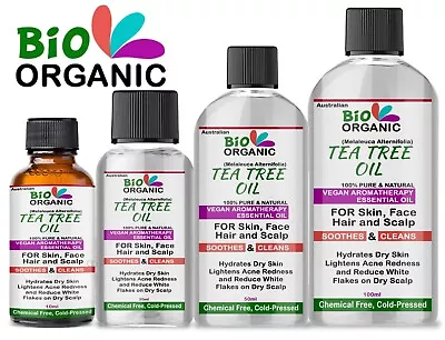 £3.49 • Buy Tea Tree Pure Essential Oil - 100% Pure, Certified & Natural - Aromatherapy