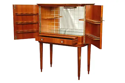 Vintage Mid-Century Modern Wood Bar Cabinet • $4000
