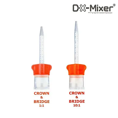 48PCS DX-Mixer® Dental HP Mixing Tips Crown&Bridge 1:1/10:1 Ratio Made In Korea • $13.49