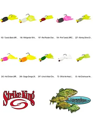 Strike King Mr Crappie Thunder Sausage Jigheads 1/8oz (MRCSH18) Any 10 Colors • $3.99