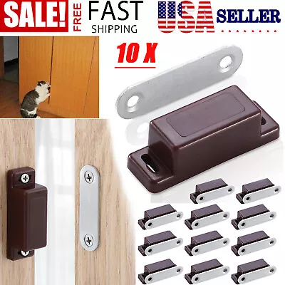 10 Pack Magnetic Cabinet & Door Latch/Catch Closures Kitchen Cabinet Cupboard US • $6.97