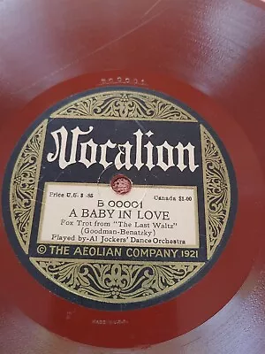 78 RPM Al Jocker VOCALION 00001 A Baby In Love (1st Press In Matrix 00001) Red • $10