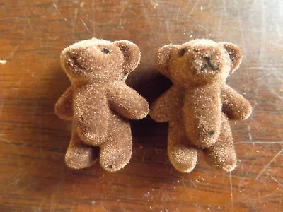 £3.95 • Buy 5x DARK BROWN CUTE TINY MINIATURE FELT DOLL HOUSE CRAFT TEDDY BEARS 1.4  TALL