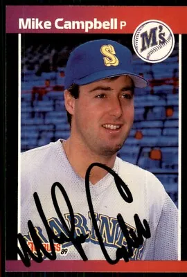 1989 Donruss Mike Campbell Signed IP AUTO Seattle Mariners #497 • $2.99