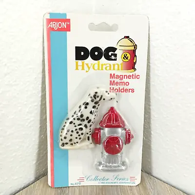 Arjon Dalmation Fire Hydrant Magnets 1992 Collectible Fridge Magnets • $9.49