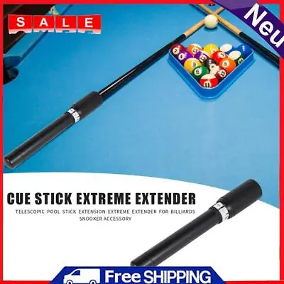 Pool Cue Extension Plastic Pool Stick Extension For 9 Balls Billiards Cue • $22.98