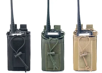 Outdoor Tactical Molle Radio Walkie Talkie Holder Bag Military Magazine Pouch • $8.99