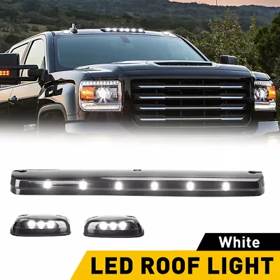 White LED Roof Top Running Cab Lights For Chevy For GMC 2500/3500 2007-22 EOA • $36.09