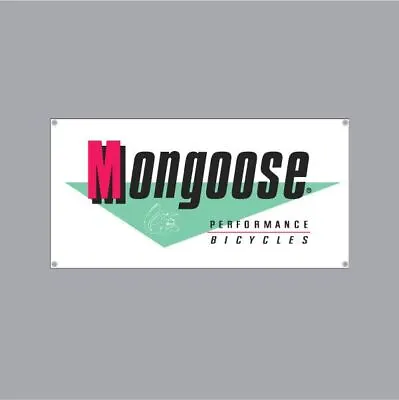 Mongoose -  Decade  With Mint Green Banner - Old School Bmx • $62.67