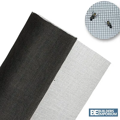 Insect Net Screen Fly Mesh Fibreglass 1.2m & 0.6m For Fly Mosquito Bugs Window • £3.49