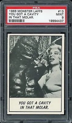 1966 Monster Laffs #13 You Got A Cavity In That Molar PSA 9 • $60