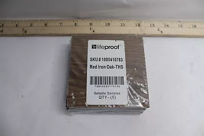 (5-Pk) Lifeproof Click Lock Luxury Vinyl Plank Flooring Red Iron Oak 8.7  X 47   • $6.18