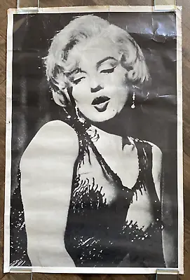 Poster Marilyn Monroe In Black Cocktail Dress (MM) - Vintage Used • $42.74