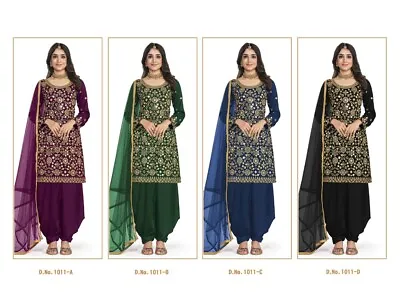 £42 • Buy Ready Made Women Sharara Panjabi Kurti Plazzo Indian Salwar Kameez Suit Designer