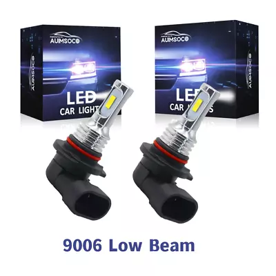 2-Sides LED Headlight Combo Bulbs Kit 9006 Low Beam 8000K Bright Ice Blue Pair • $16.99