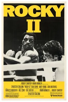 Rocky 2 Poster - 11 X17 Or 12 X18  Buy Any 2 Get Any 1 Free! Sylvester Stallone • $11.75