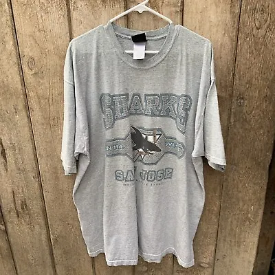 Vintage San Jose Sharks NHL Pro Player T-Shirt Men’s Size XXL Crew Next Shirt • $25