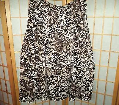 Merona Long Maxi Skirt Stretch Pleated Animal Print Boho-womens Plus Size 4x • $10