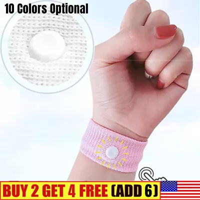 Anti Nausea Sick Morning Sickness Motion Sickness Wrist Bands Travel Van Car Sea • $6.29