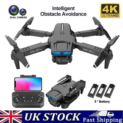 4K HD Dual Camera Drone X Pro WIFI FPV GPS Foldable RC Quadcopter Night Vision • £33.99