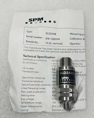 SPM Vibration Transducer SLD244B (EXPEDITED SHIPPING) • $195