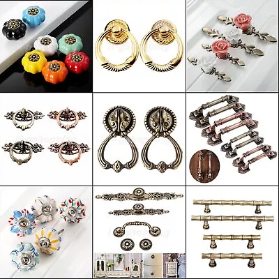 $4.25 • Buy Fashion Furniture Pull Knobs Vintage Drawer Door Cabinet Handles Hardware Decor