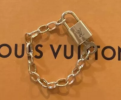 $112.95 • Buy Vintage LOUIS VUITTON BRASS PADLOCK On Bracelet 