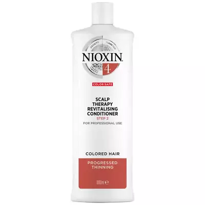 Nioxin System 4 Scalp Therapy Conditioner Coloured Hair & Progressed Thinning 1L • $65