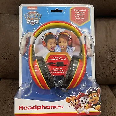 Paw Patrol Kids Wired Adjustable Headphones Parental Volume Limiter • $12.15