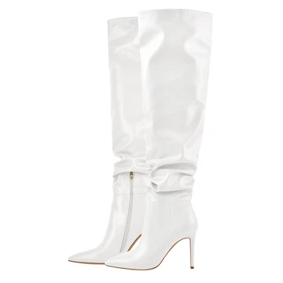$9.99 • Buy Womens Zip Pull On Knee High Slim High Heel Boots Pointed Toe Sexy Stilleto US7