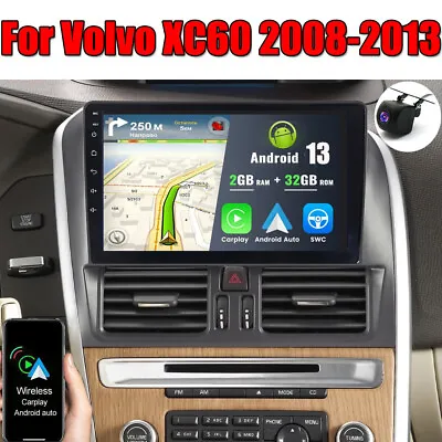 For 2008-2013 Volvo XC60 Wifi Apple Carplay Radio Android 13.0 RDS GPS Navi AHD • $199