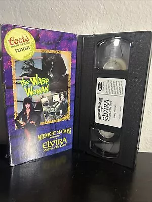 The Wasp Woman Elvira Midnight Madness  Horror Coors Vhs • $9.99
