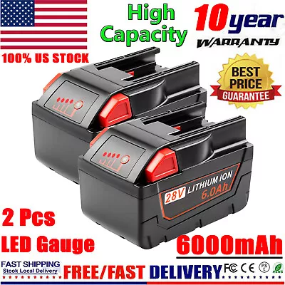 6.0Ah For MILWAUKEE For M28 V28 Lithium Battery 48-11-2830 48-59-2819 Power Tool • $95.99